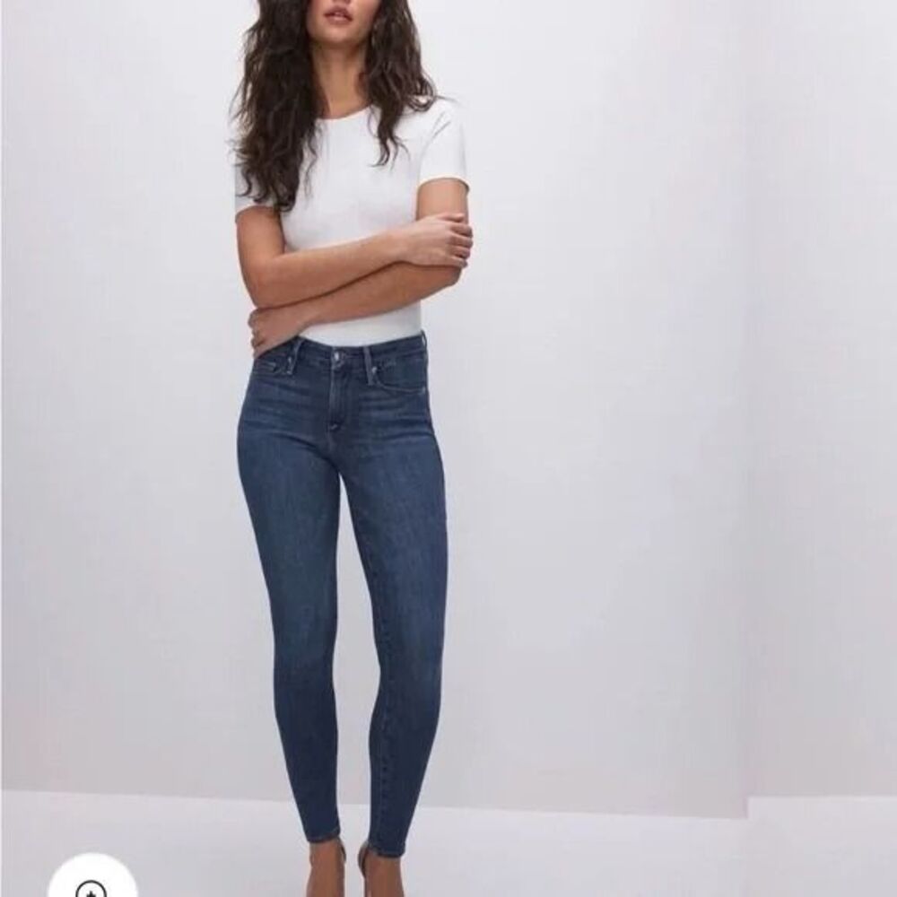 Good American Women's Skinny Jeans in Dark Blue